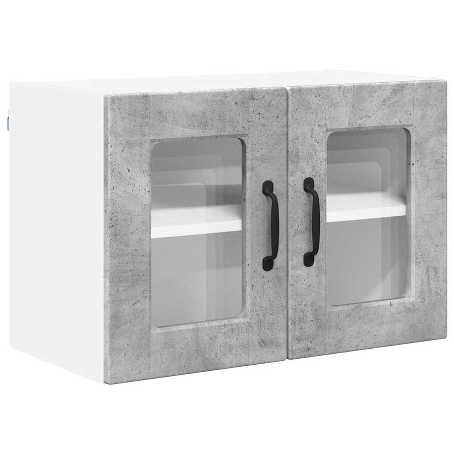 Keukenkast aan de muur 2 pcs Beton Grijs 60 x 31 x 40 cm