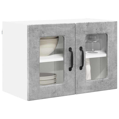 Keukenkast aan de muur 2 pcs Beton Grijs 60 x 31 x 40 cm