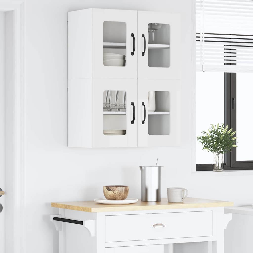 Keukenkast aan de muur met plank Hoogglans wit 60 x 31 x 40 cm