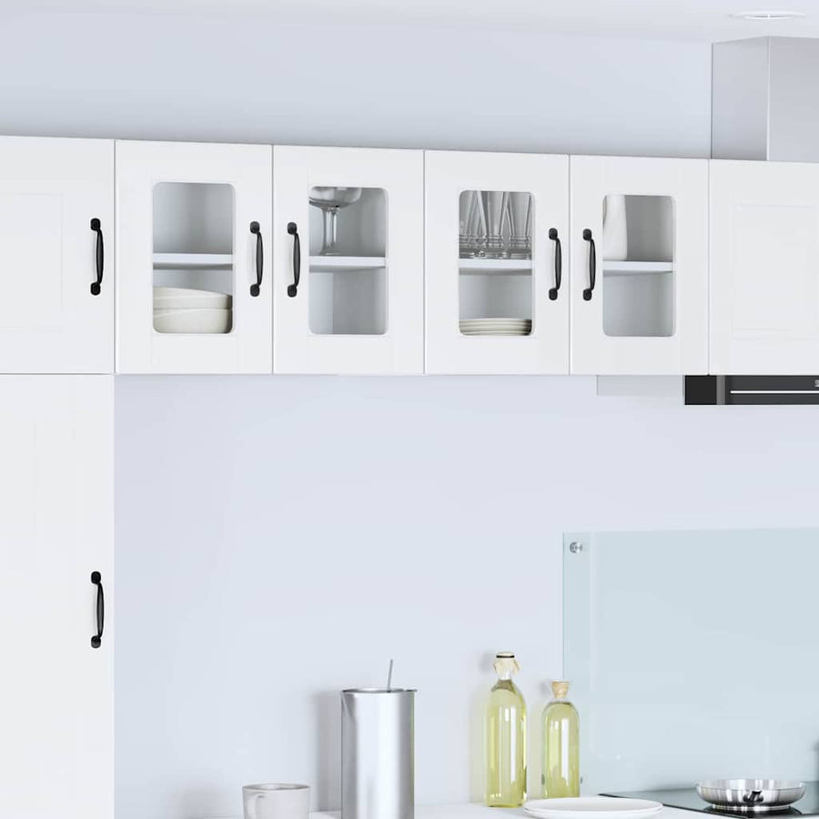 Keukenkast aan de muur 2 pcs Hoogglans wit 60 x 31 x 40 cm