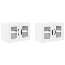 Keukenkast aan de muur 2 pcs Hoogglans wit 60 x 31 x 40 cm