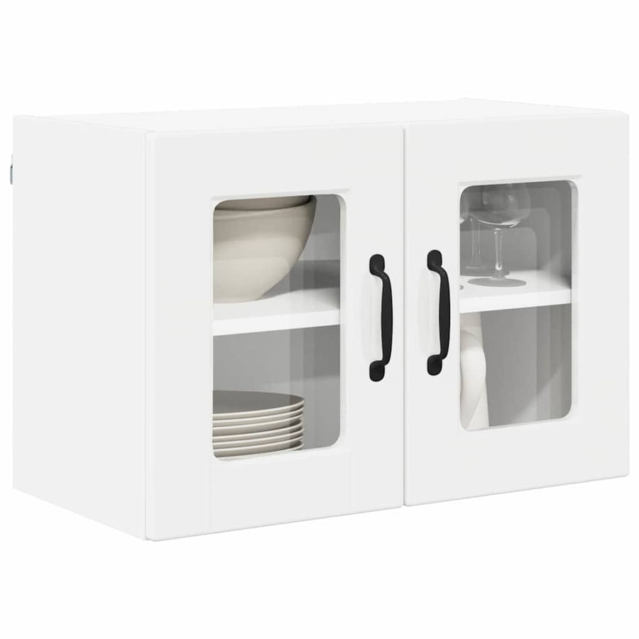 Keukenkast aan de muur 2 pcs Hoogglans wit 60 x 31 x 40 cm