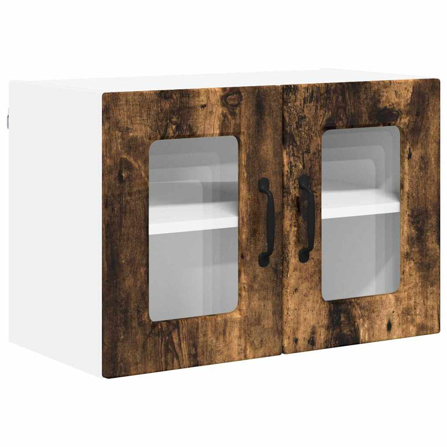 Keukenkast aan de muur 2 pcs Gerookt eiken 60 x 31 x 40 cm