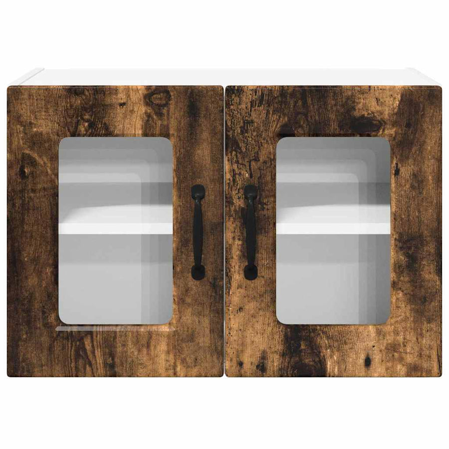 Keukenkast aan de muur 2 pcs Gerookt eiken 60 x 31 x 40 cm