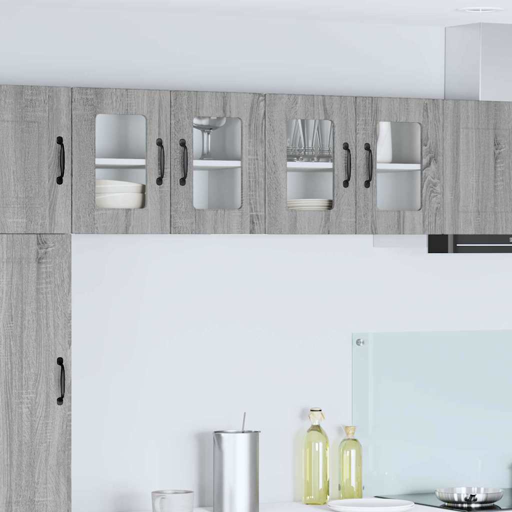 Keukenkast aan de muur met plank Grijs Sonoma 60 x 31 x 40 cm