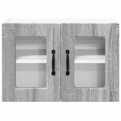 Keukenkast aan de muur met plank Grijs Sonoma 60 x 31 x 40 cm
