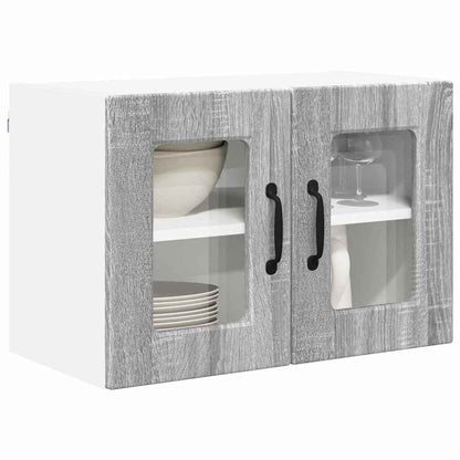 Keukenkast aan de muur met plank Grijs Sonoma 60 x 31 x 40 cm
