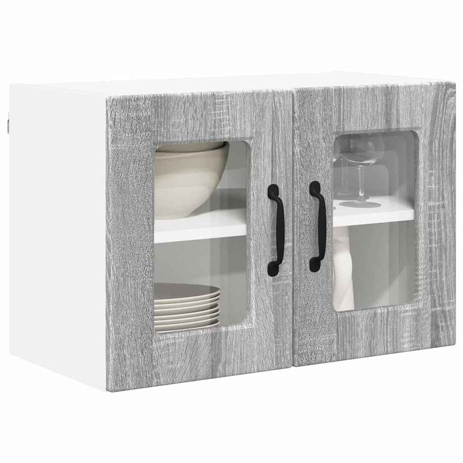 Keukenkast aan de muur met plank Grijs Sonoma 60 x 31 x 40 cm