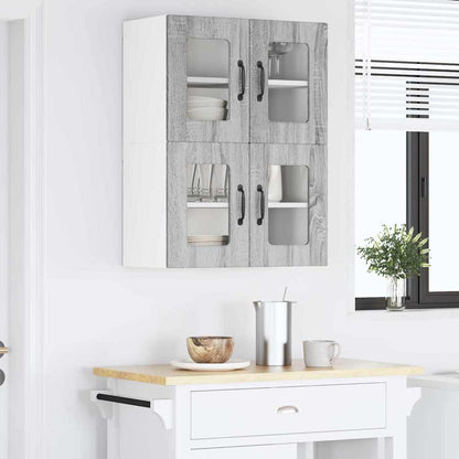 Keukenkast aan de muur 2 pcs Grijs Sonoma 60 x 31 x 40 cm