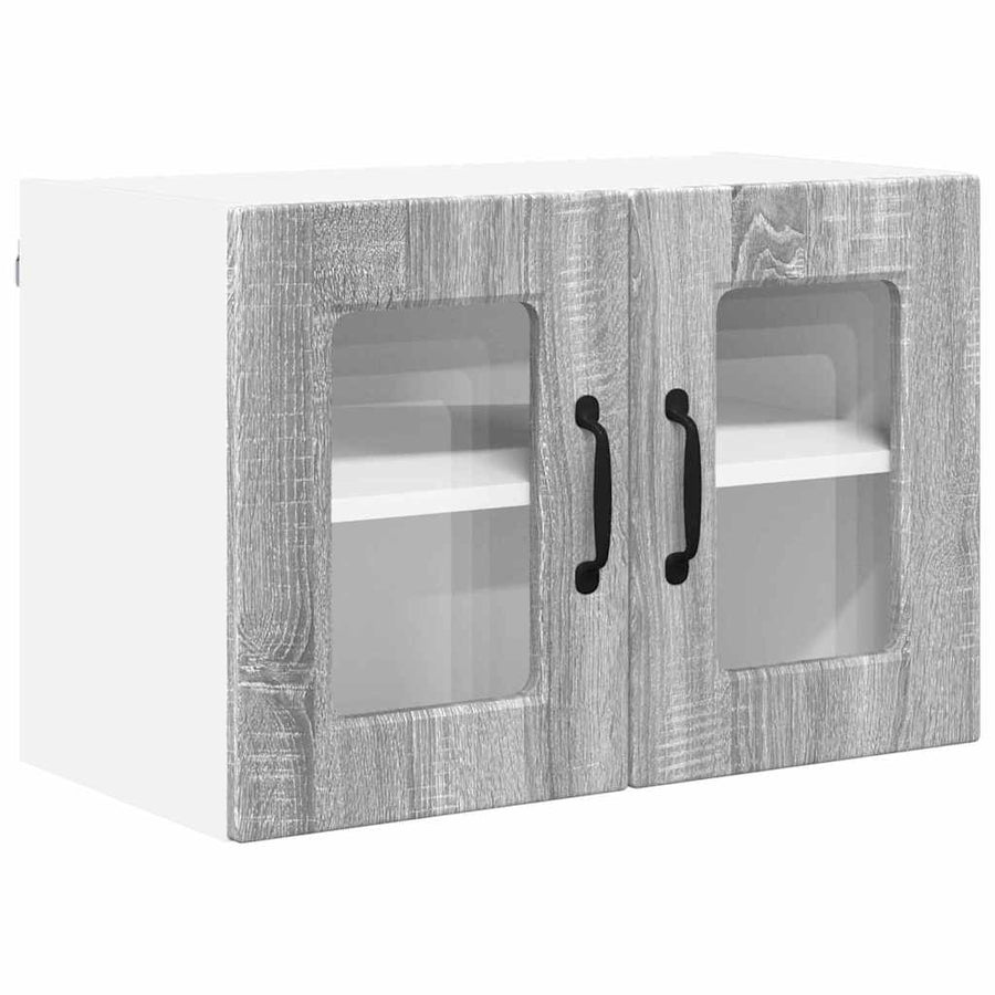 Keukenkast aan de muur 2 pcs Grijs Sonoma 60 x 31 x 40 cm