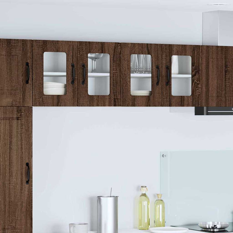 Keukenkast aan de muur Bruin Eiken 60 x 31 x 40 cm Bewerkt hout