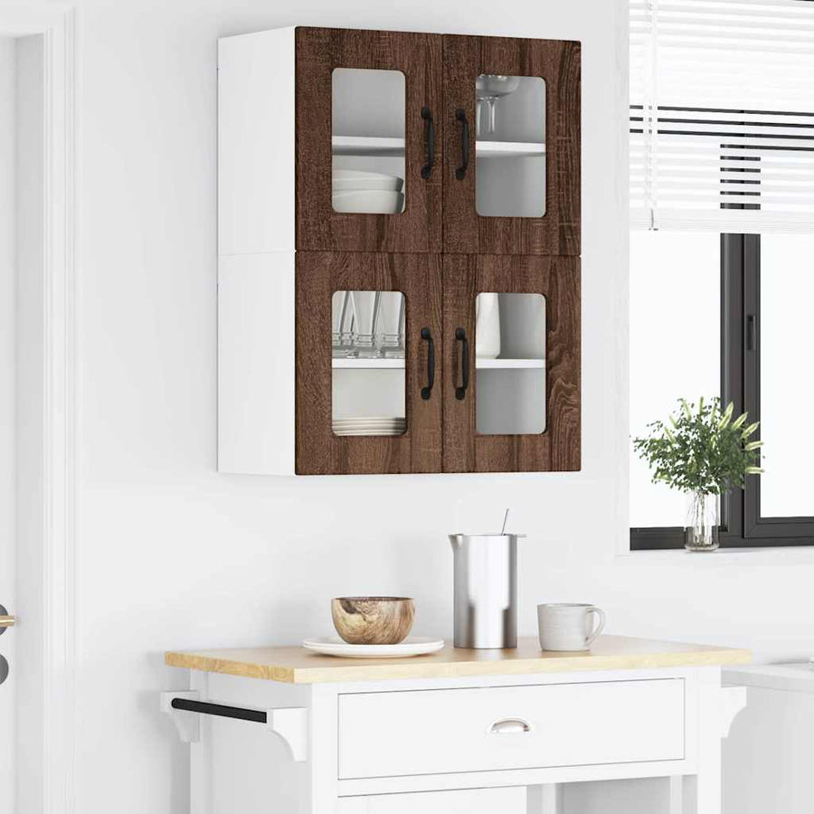 Keukenkast aan de muur Bruin Eiken 60 x 31 x 40 cm Bewerkt hout