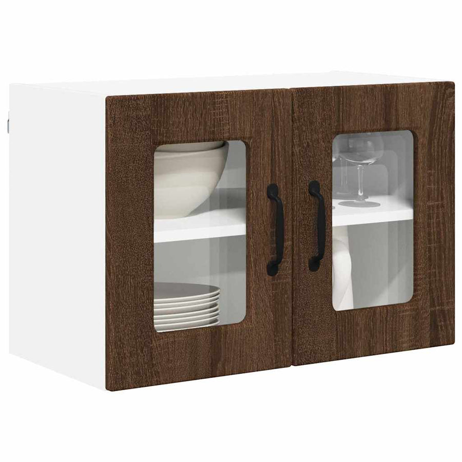Keukenkast aan de muur 2 pcs Bruin Eiken 60 x 31 x 40 cm