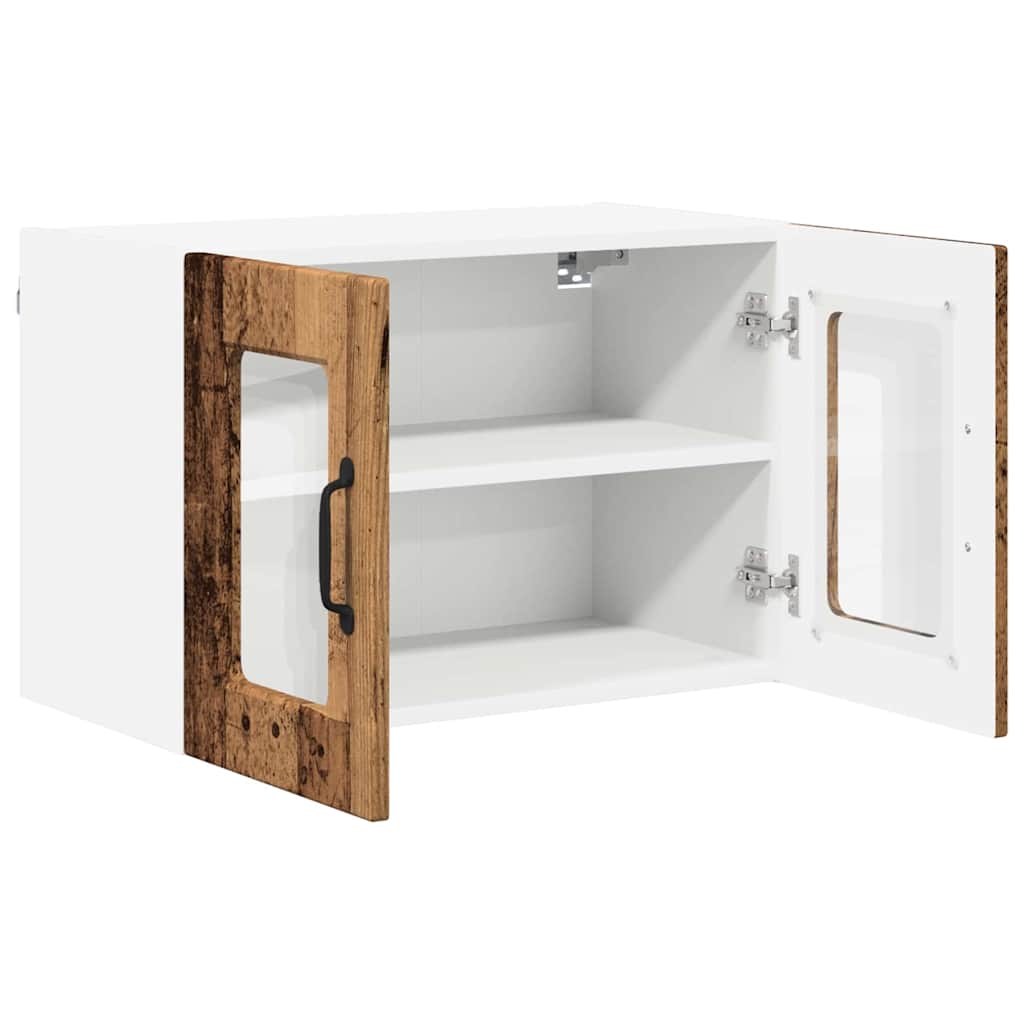 Keukenkast aan de muur met plank 2 pcs Oud Hout 60 x 31 x 40 cm