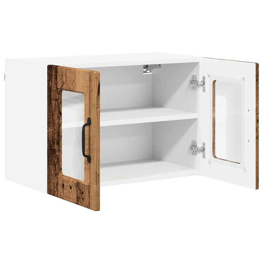 Keukenkast aan de muur met plank 2 pcs Oud Hout 60 x 31 x 40 cm