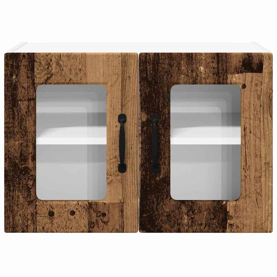 Keukenkast aan de muur met plank 2 pcs Oud Hout 60 x 31 x 40 cm