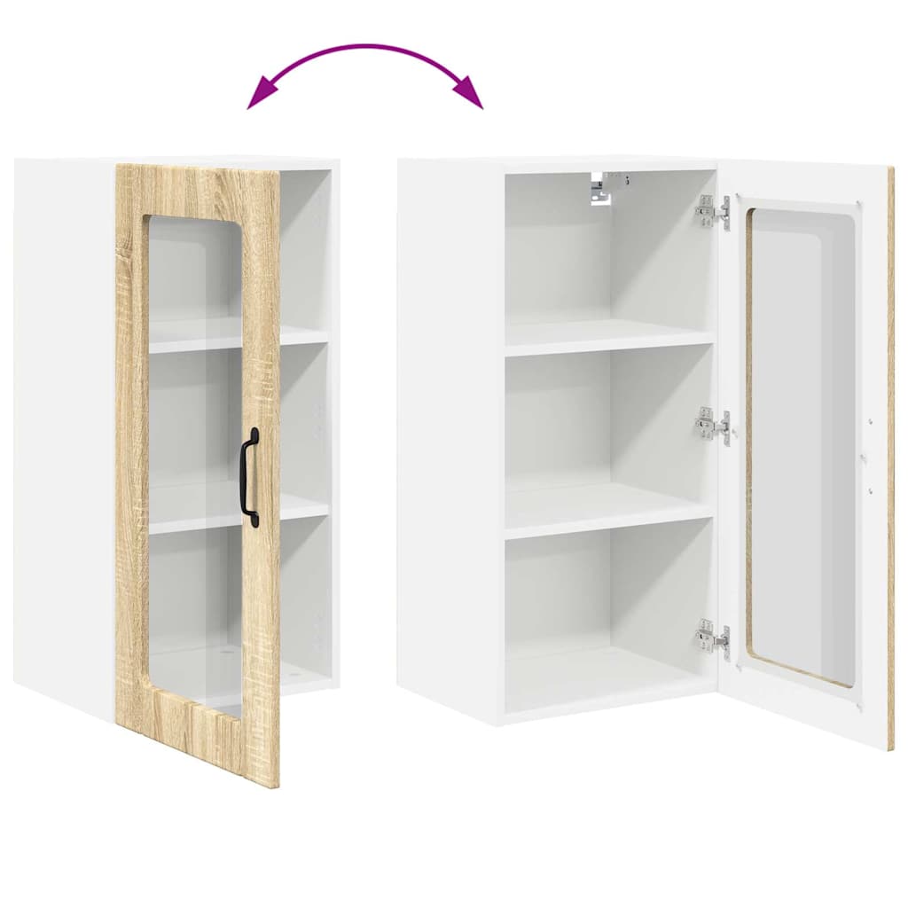 Keukenkast aan de muur met plank Sonoma Eiken 40 x 31 x 80 cm