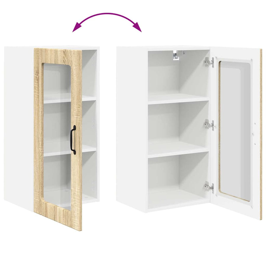 Keukenkast aan de muur met plank Sonoma Eiken 40 x 31 x 80 cm