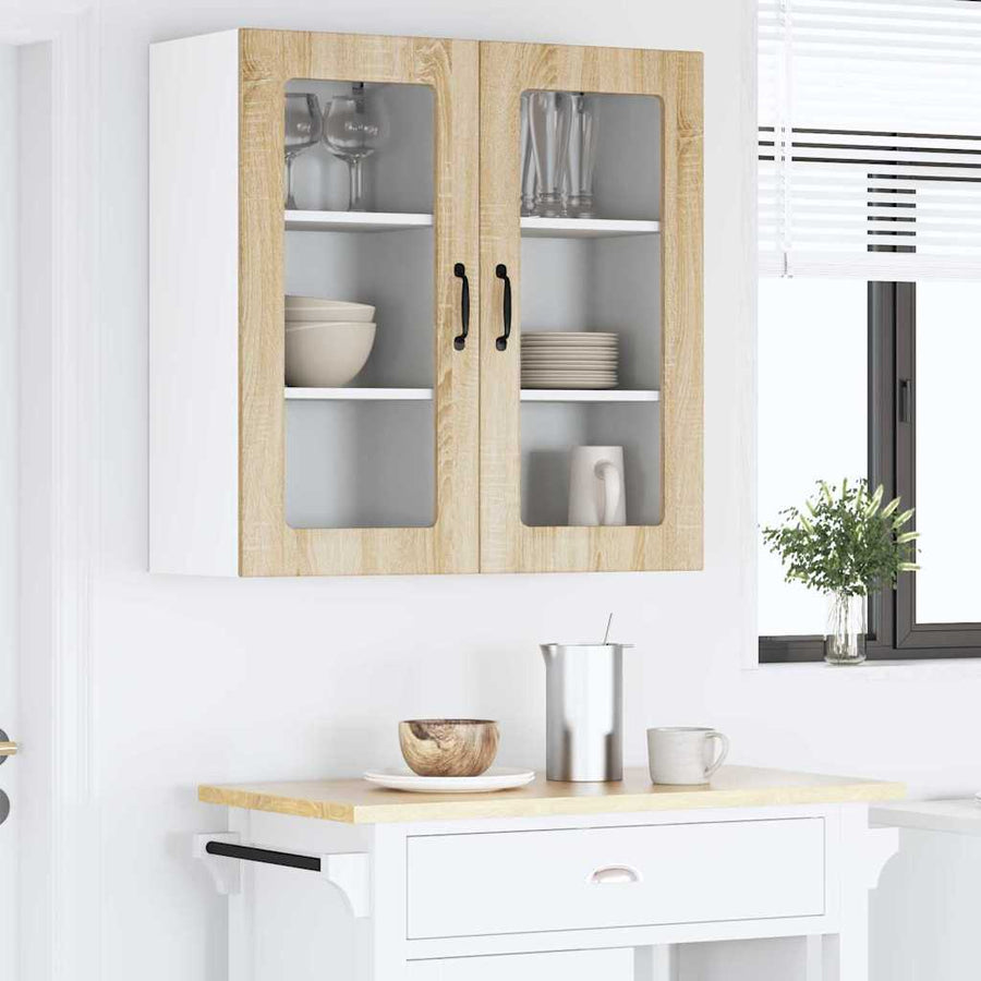 Keukenkast aan de muur 2 pcs Sonoma Eiken 40 x 31 x 80 cm