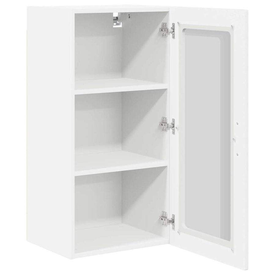 Keukenkast aan de muur met plank Hoogglans wit 40 x 31 x 80 cm