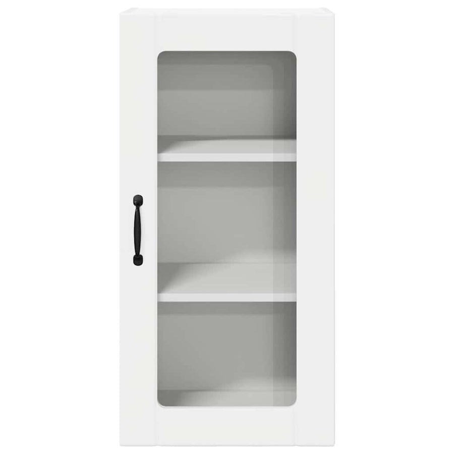 Keukenkast aan de muur met plank Hoogglans wit 40 x 31 x 80 cm