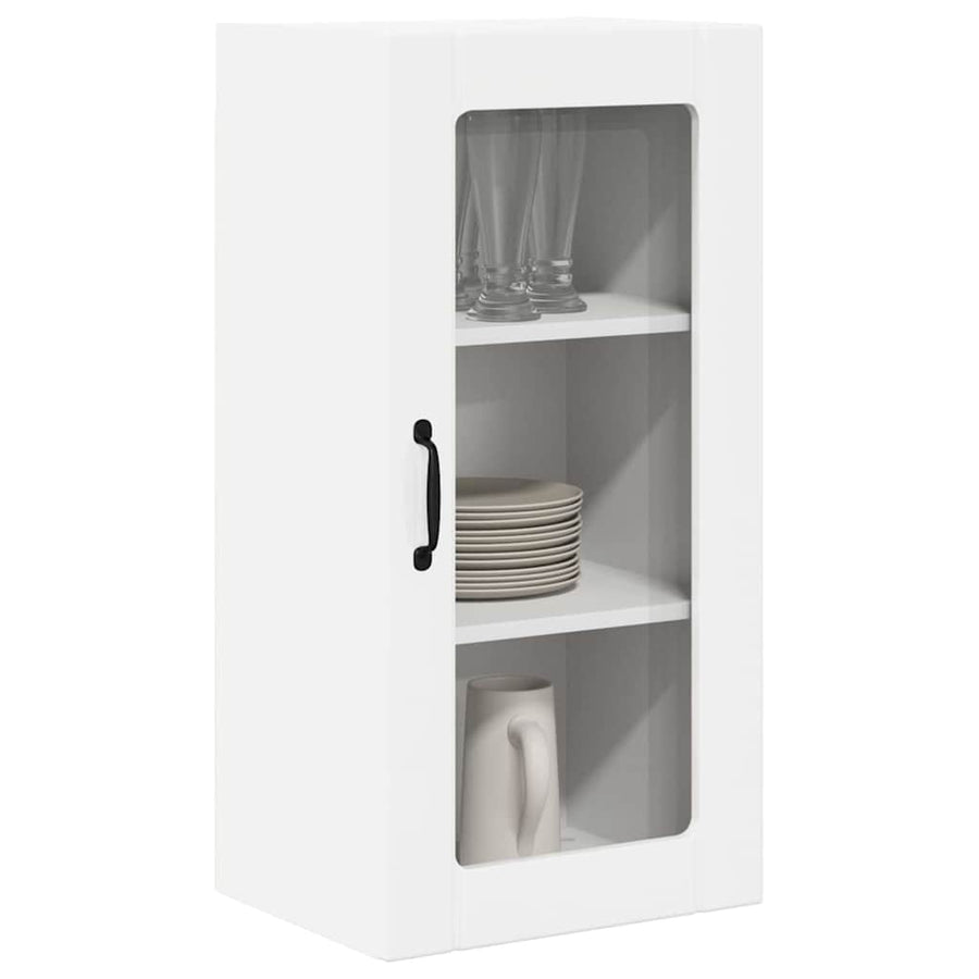 Keukenkast aan de muur met plank Hoogglans wit 40 x 31 x 80 cm