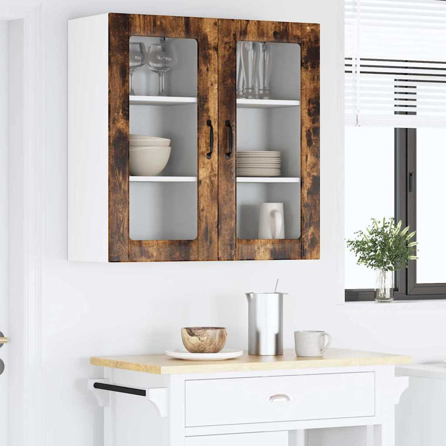 Keukenkast aan de muur met plank Gerookt eiken 40 x 31 x 80 cm