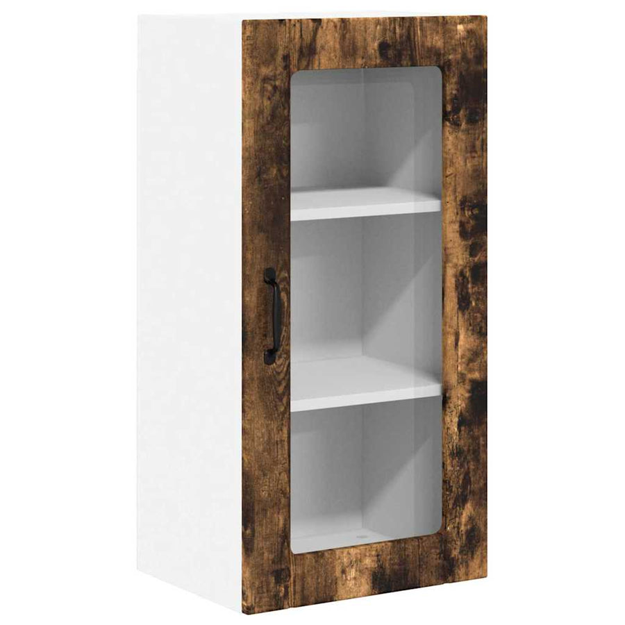 Keukenkast aan de muur met plank Gerookt eiken 40 x 31 x 80 cm