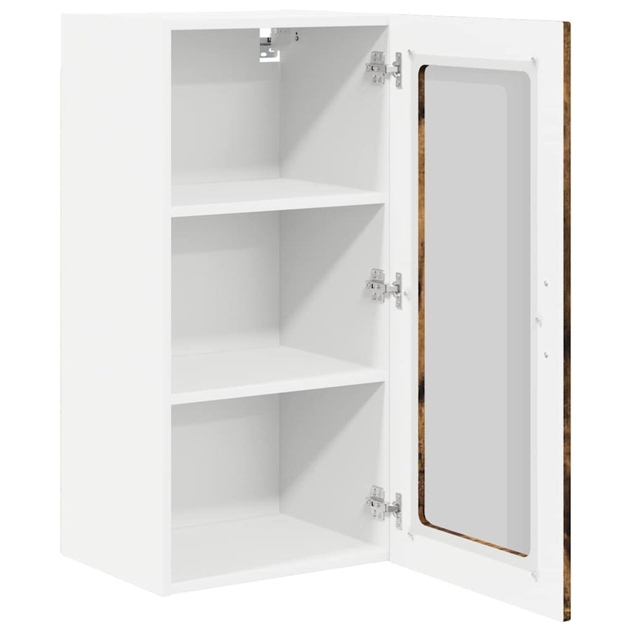 Keukenkast aan de muur met plank Gerookt eiken 40 x 31 x 80 cm