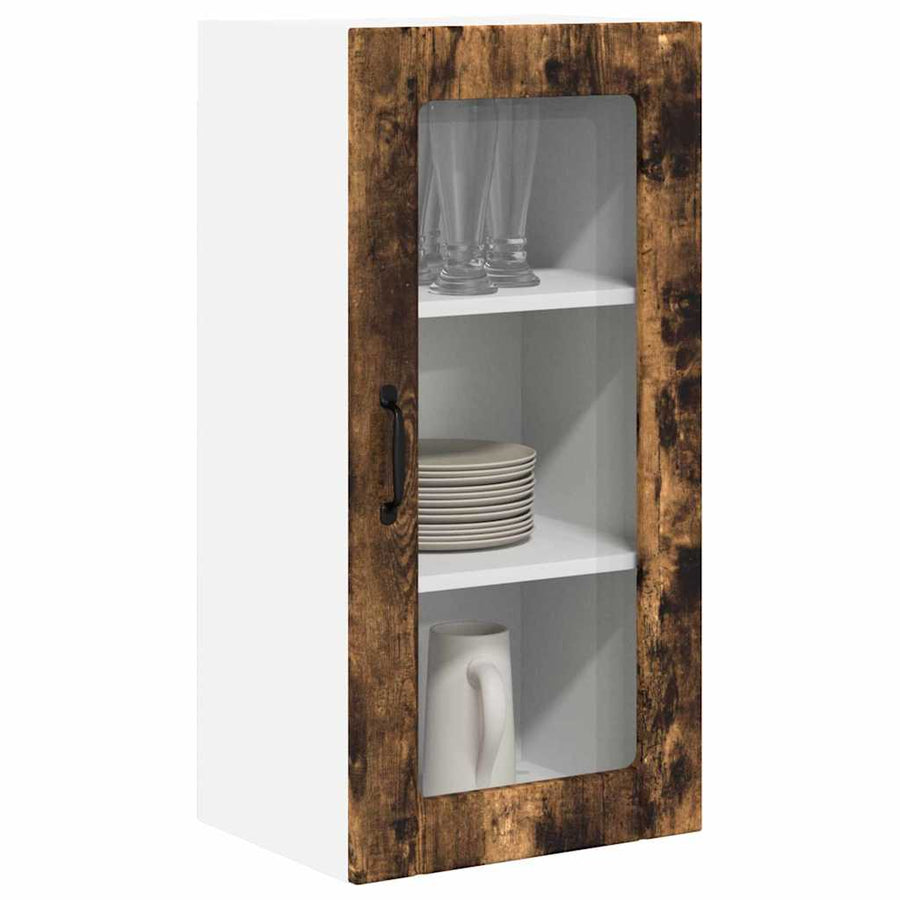 Keukenkast aan de muur met plank Gerookt eiken 40 x 31 x 80 cm