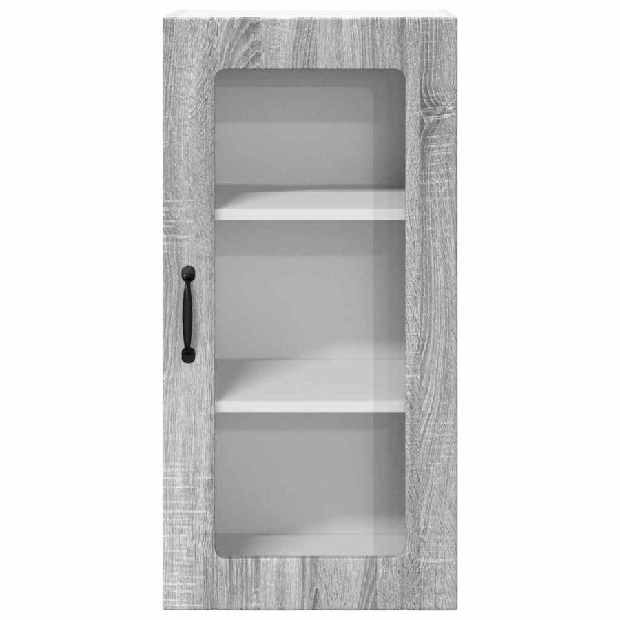 Keukenkast aan de muur met plank Grijs Sonoma 40 x 31 x 80 cm