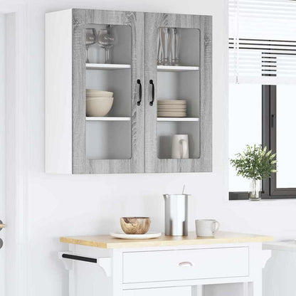 Keukenkast aan de muur 2 pcs Grijs Sonoma 40 x 31 x 80 cm