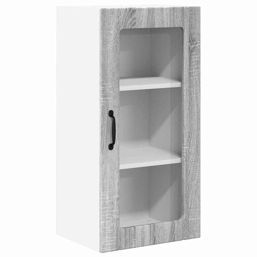Keukenkast aan de muur 2 pcs Grijs Sonoma 40 x 31 x 80 cm