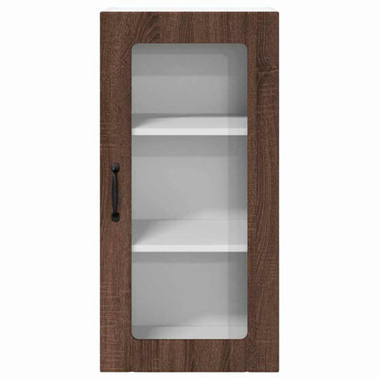 Keukenkast aan de muur 2 pcs Bruin Eiken 40 x 31 x 80 cm