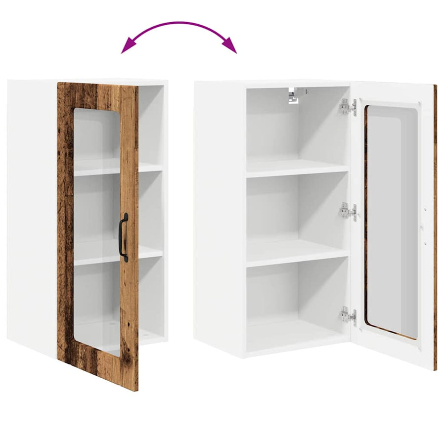 Keukenkast aan de muur Oud Hout 40 x 31 x 80 cm Bewerkt hout