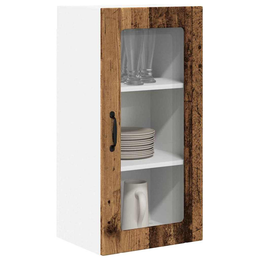 Keukenkast aan de muur Oud Hout 40 x 31 x 80 cm Bewerkt hout