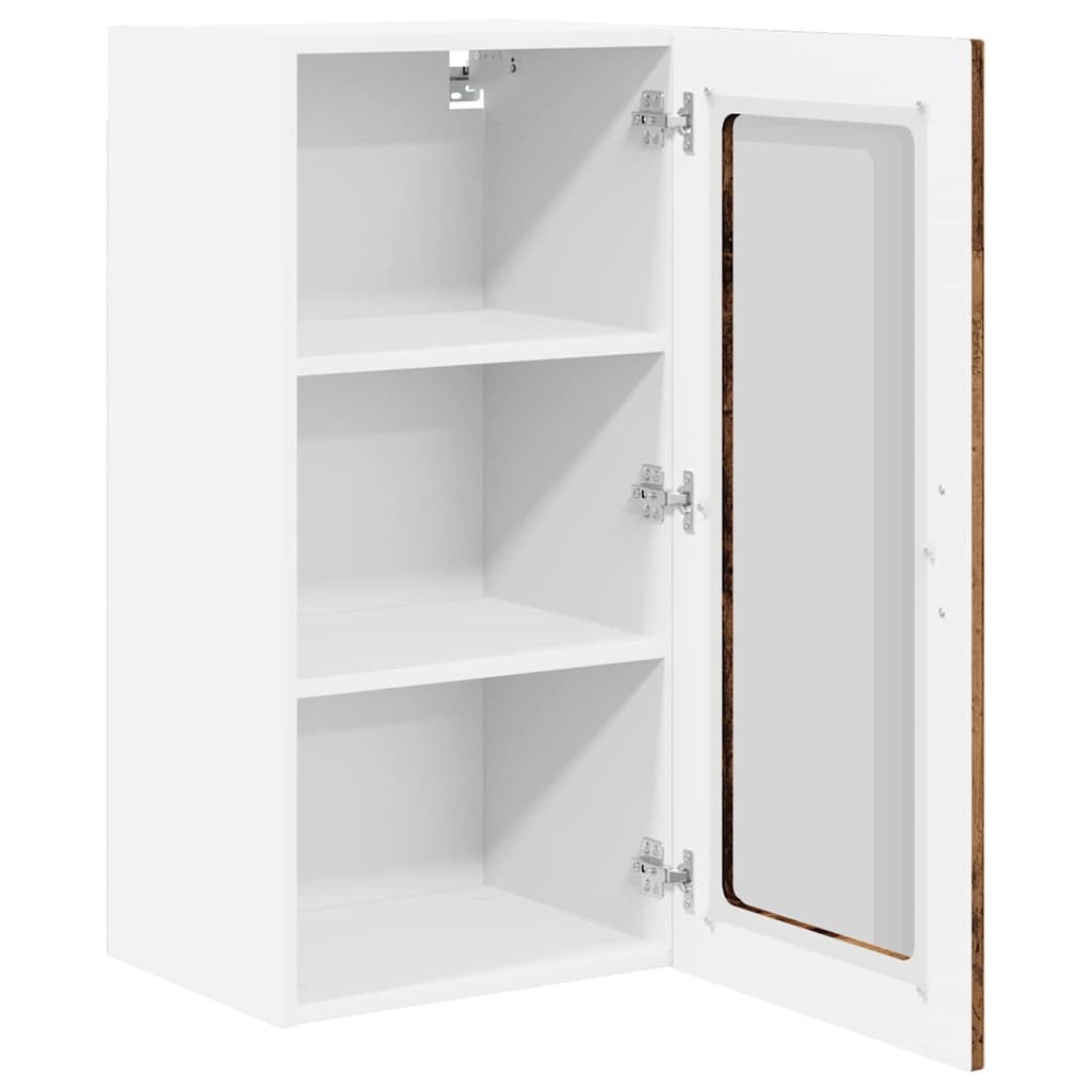 Keukenkast aan de muur met plank 2 pcs Oud Hout 40 x 31 x 80 cm