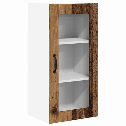 Keukenkast aan de muur met plank 2 pcs Oud Hout 40 x 31 x 80 cm