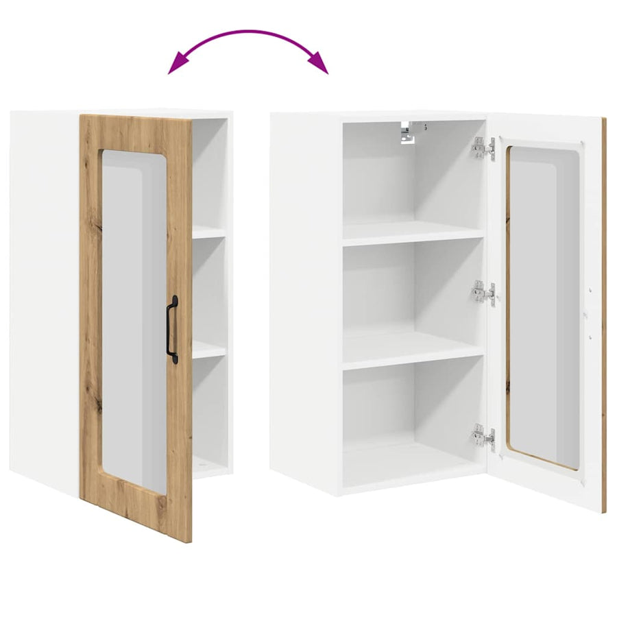 Keukenkast aan de muur met plank Artisan Eiken 40 x 31 x 80 cm