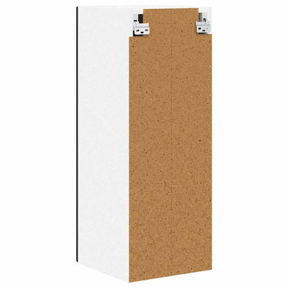 Keukenkast aan de muur 2 pcs Zwart 30 x 31 x 80 cm Bewerkt hout