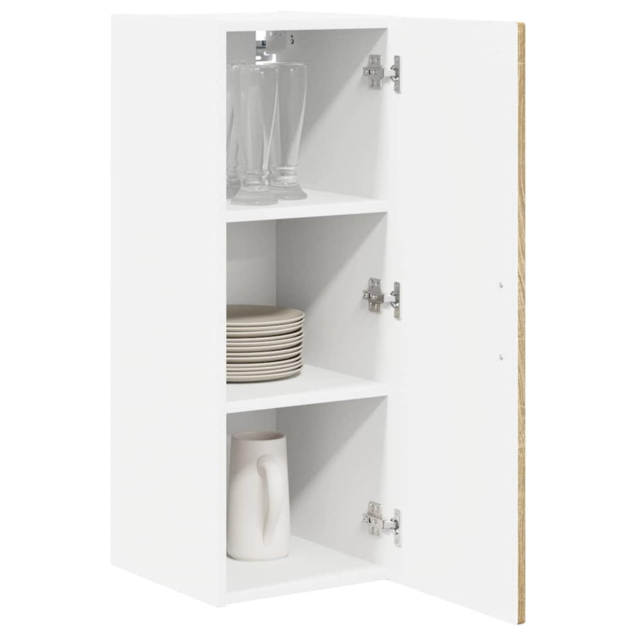 Keukenkast aan de muur met plank Sonoma Eiken 30 x 31 x 80 cm