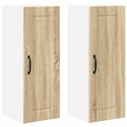 Keukenkast aan de muur 2 pcs Sonoma Eiken 30 x 31 x 80 cm