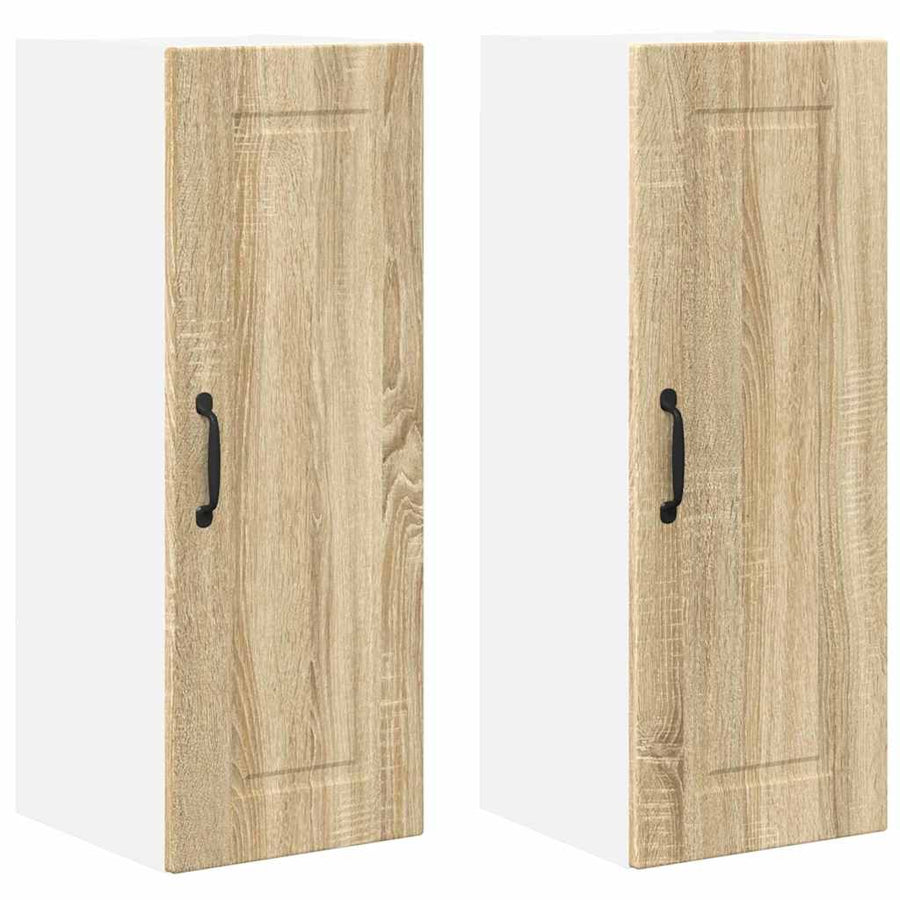 Keukenkast aan de muur 2 pcs Sonoma Eiken 30 x 31 x 80 cm