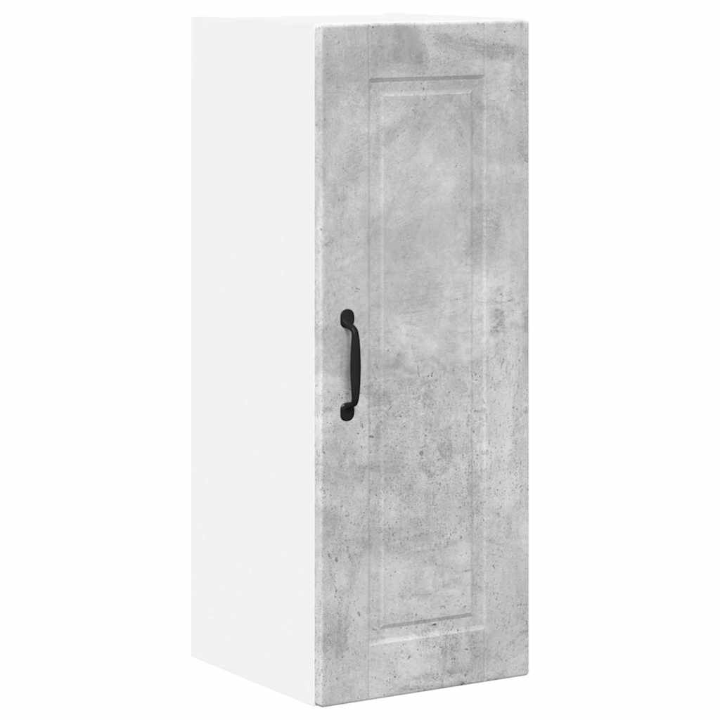 Keukenkast aan de muur Beton Grijs 30 x 31 x 80 cm Bewerkt hout