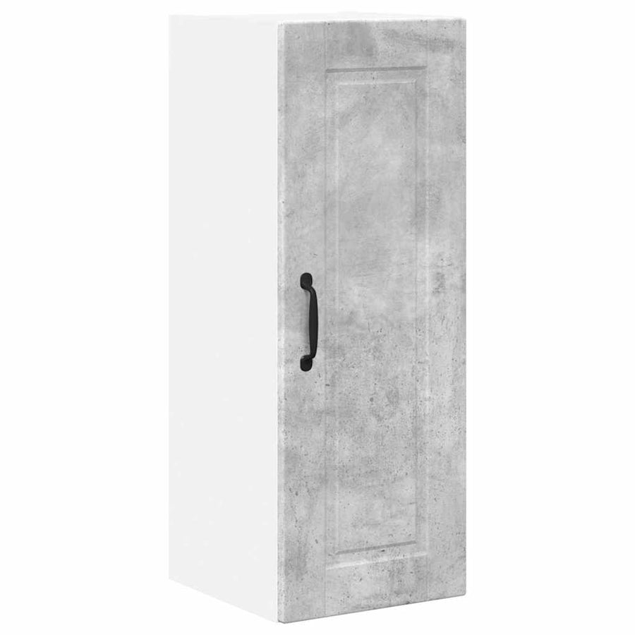 Keukenkast aan de muur Beton Grijs 30 x 31 x 80 cm Bewerkt hout
