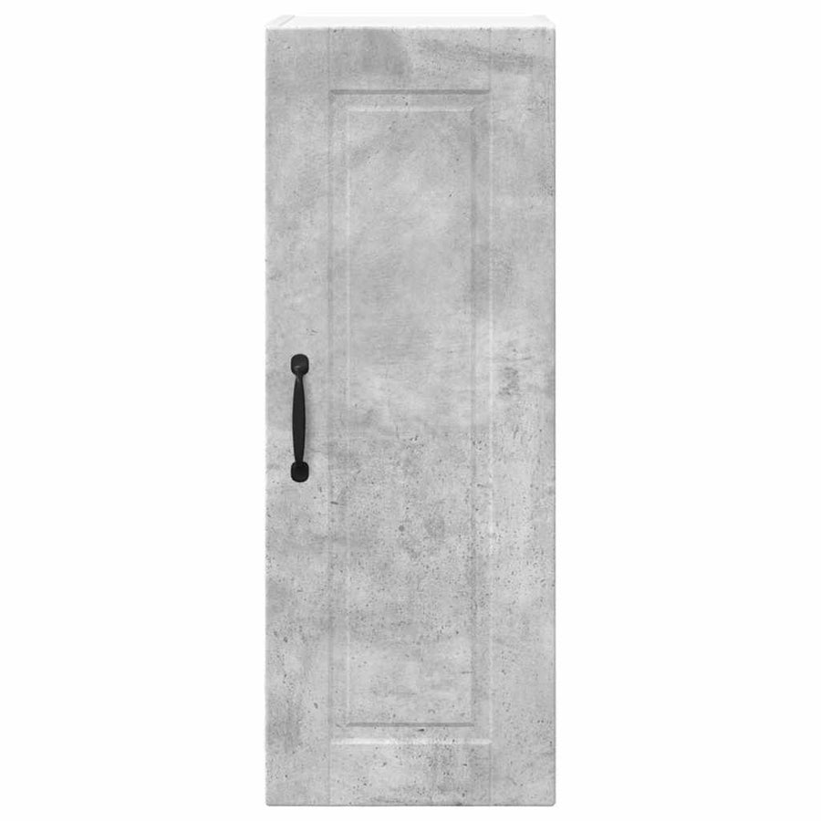 Keukenkast aan de muur Beton Grijs 30 x 31 x 80 cm Bewerkt hout