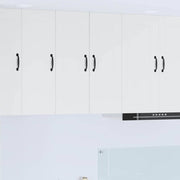 Keukenkast 30x31x80 cm hoogglans wit bewerkt hout