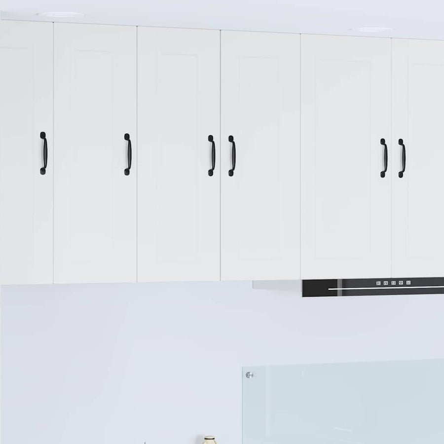 Keukenkast aan de muur met plank Hoogglans wit 30 x 31 x 80 cm