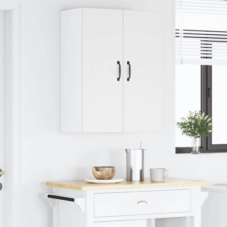 Keukenkast aan de muur met plank Hoogglans wit 30 x 31 x 80 cm