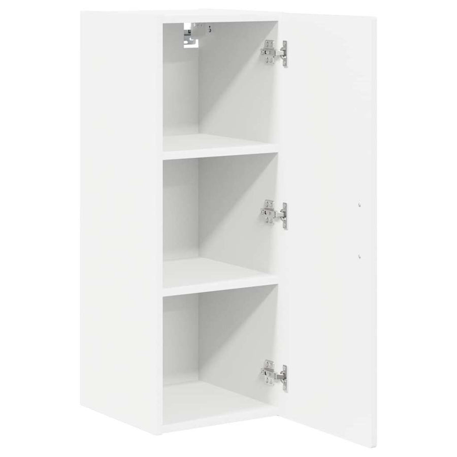 Keukenkast aan de muur met plank Hoogglans wit 30 x 31 x 80 cm